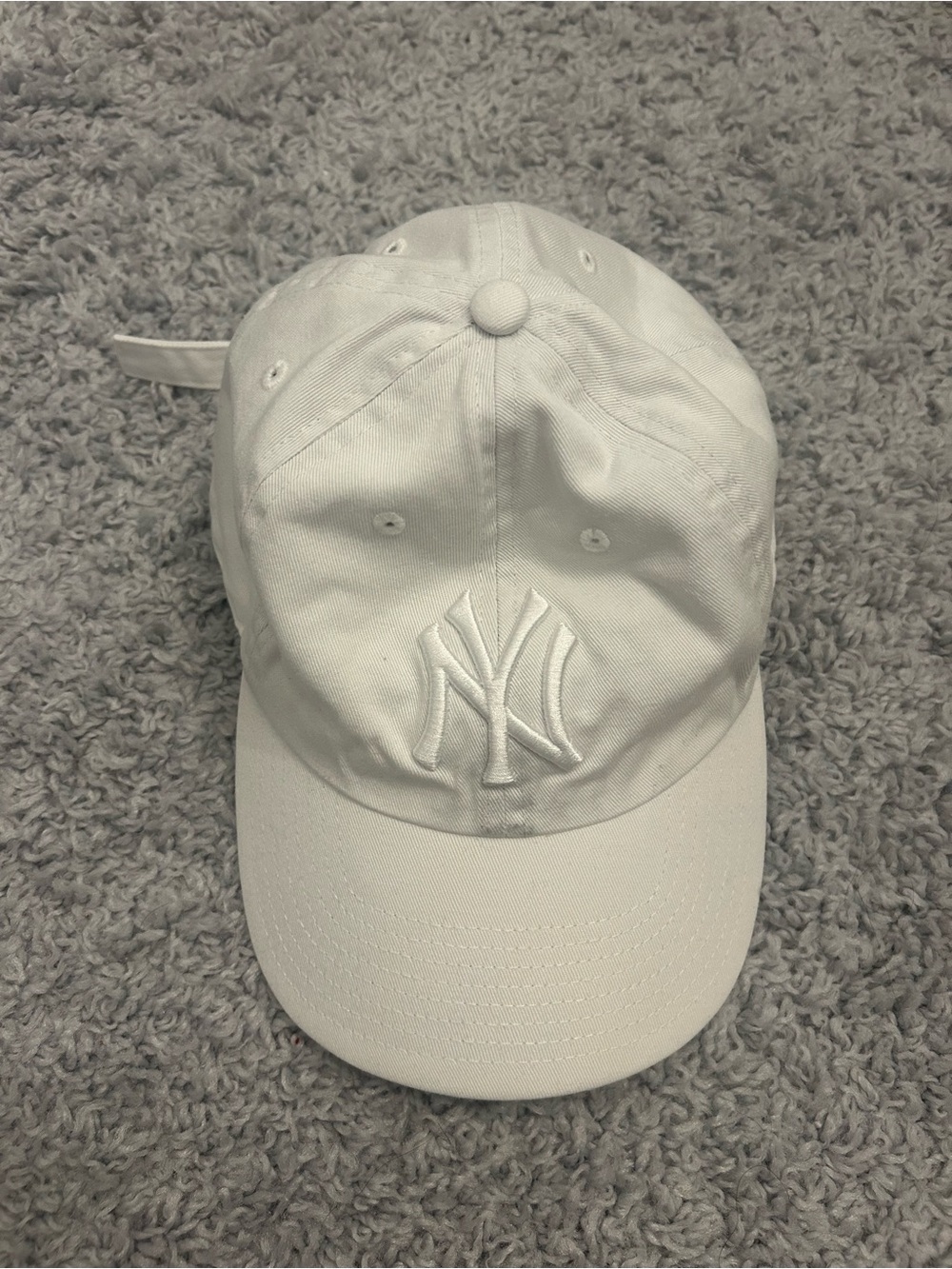New york yankees white baseball hat